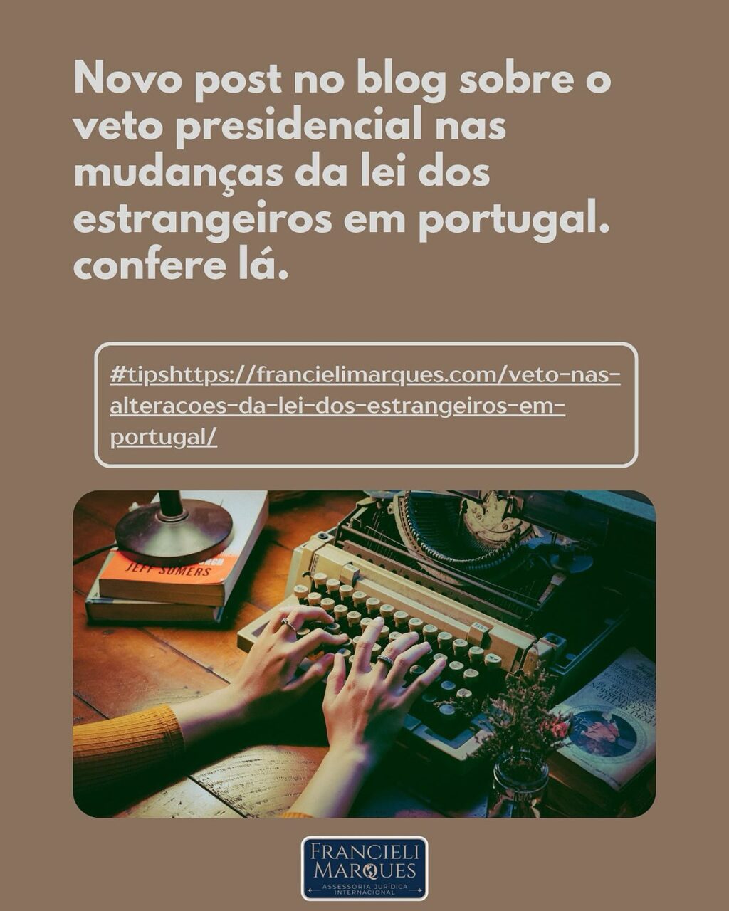 Instagram post from francielimarques.adv. This post is in position 3.